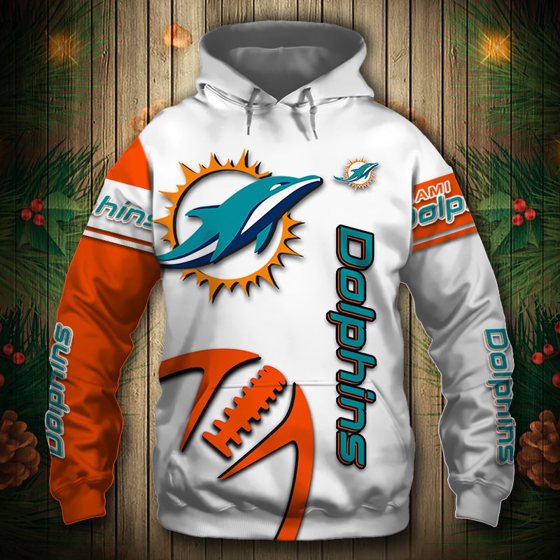 Miami Dolphins Hoodie 3D Graphic balls cheap Sweatshirt Pullover