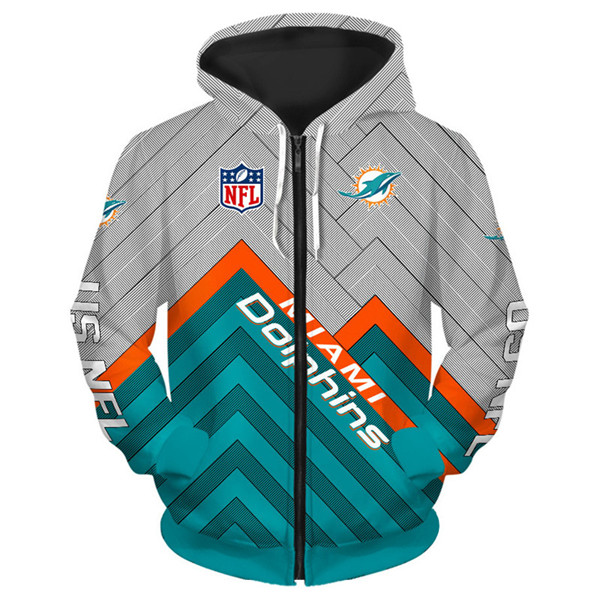 Miami Dolphins Hoodie 3D cheap Long Sweatshirt Pullover size S-5XL