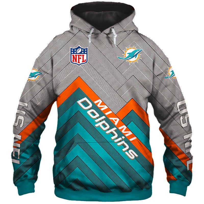 Womens Miami Dolphins Hoodie 3D Discount Grim Reaper Miami