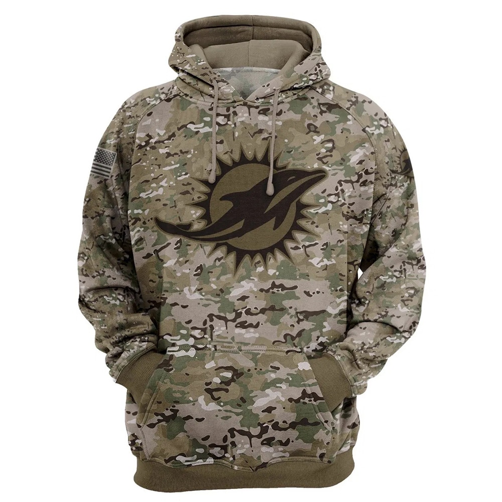 Miami Dolphins Hoodie Army graphic Sweatshirt Pullover gift for fans