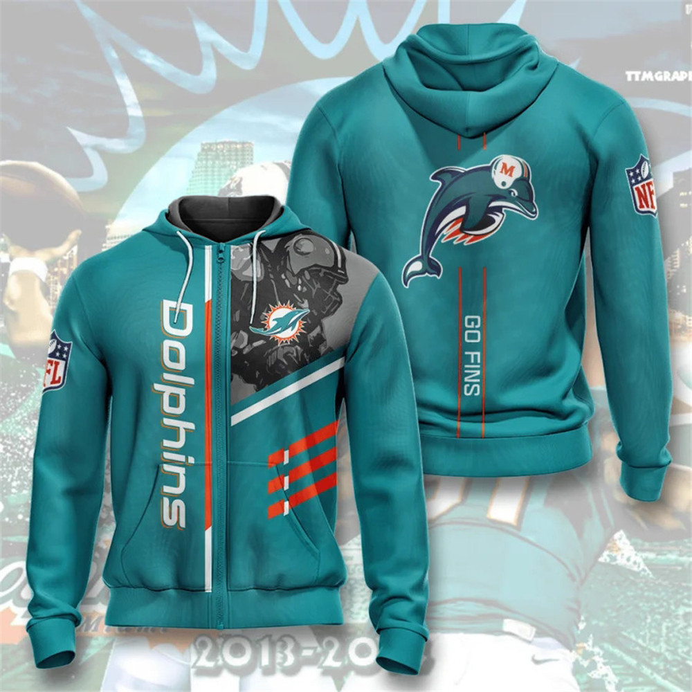 Miami Dolphins Hoodies 3 lines graphic gift for fans