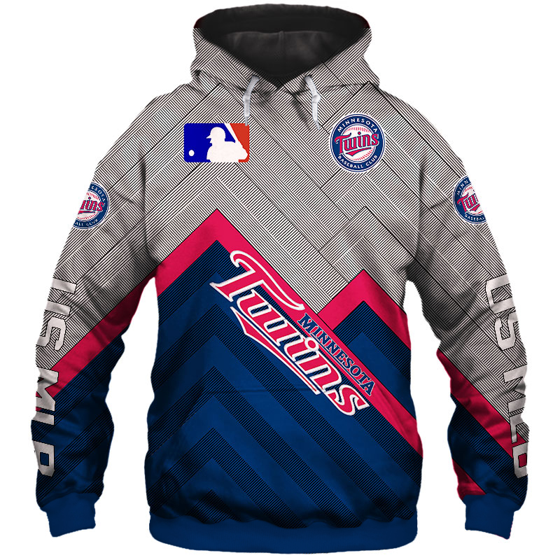 Minnesota Twins Hoodie Hoodie 3D cheap baseball Sweatshirt for fans