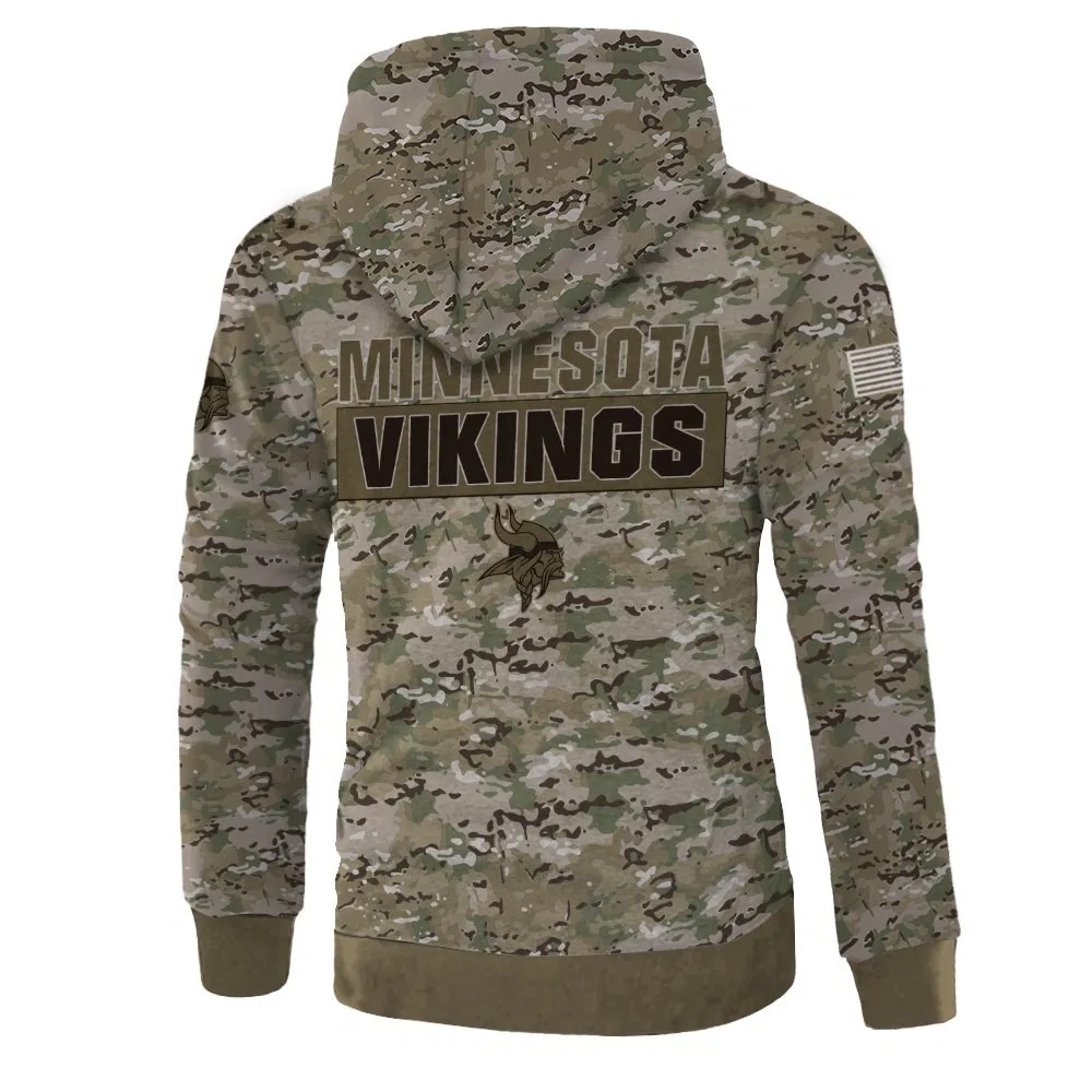 minnesota vikings military sweatshirt