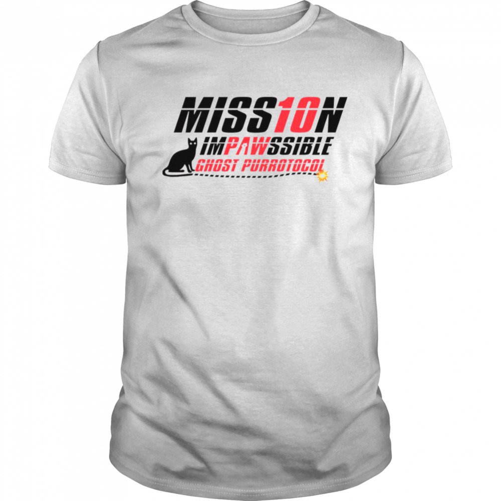 Mission Impawssible Tom Cruise Cat Logo shirt