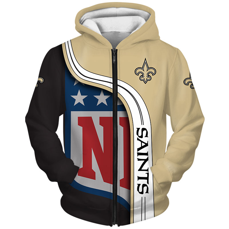 Hot Sale NFL Football New Orleans Saints 3D Hoodie Sweatshirt