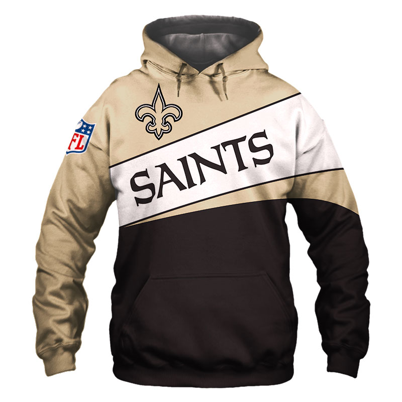 New Orleans Saints Hoodie 3D Long Sleeve Pullover new season