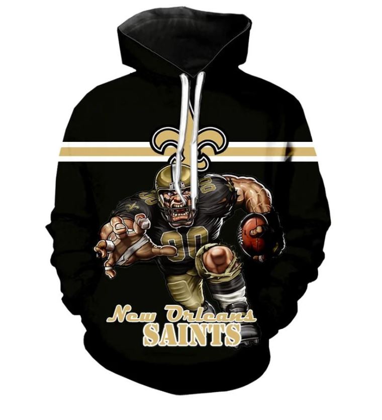 New Orleans Saints Hoodie Ultra-cool design Pullover NFL