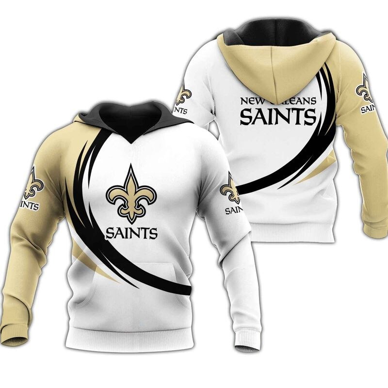 New Orleans Saints Hoodie curve graphic gift for men