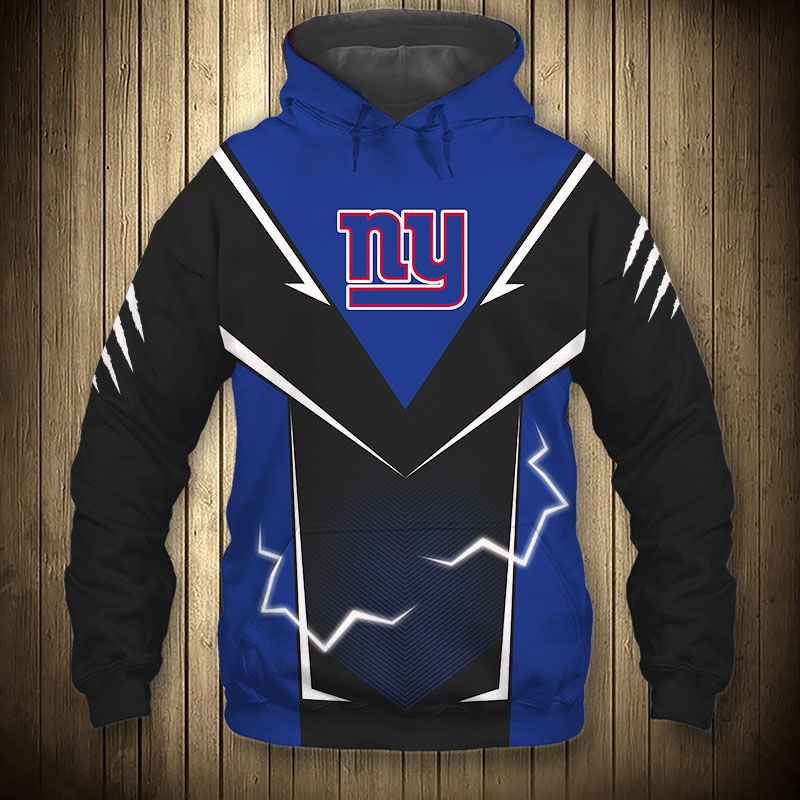 New York Giants Hoodie lightning graphic gift for men