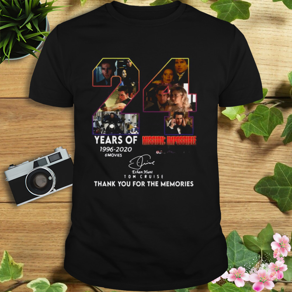 The Memories 24 Years Mission Impossible Design Tom Cruise shirt