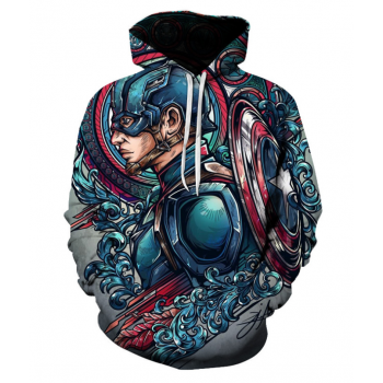 CAPTAIN AMERICA IRON MAN 3D HOODIE