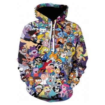 CLASSIC CARTOON CHARACTERS 3D HOODIE