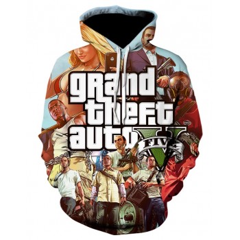 GRAND THEFT AUTO V GTA 5 3D HOODIE