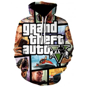 GTA 5 GRAND THEFT AUTO V 3D HOODIE