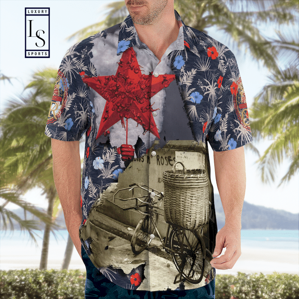 Guns N' Roses Chinese Democracy Tropical Hawaii Shirt