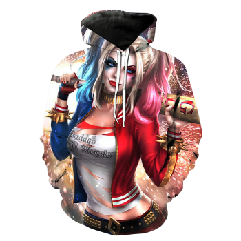 HARLEY QUINN ANIME - 3D HOODIE - by www.wesellanything.co