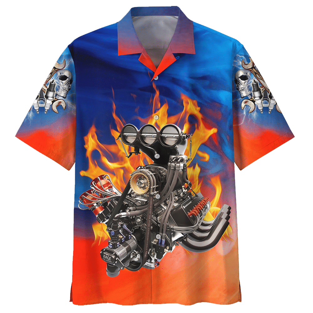 Hot Rod  Blue High Quality Unisex Hawaiian Shirt For Men And Women Dhc17062648