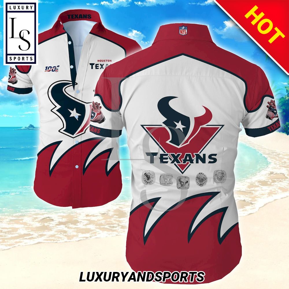Houston Texans 100Th Anniversary Hawaiian Shirt