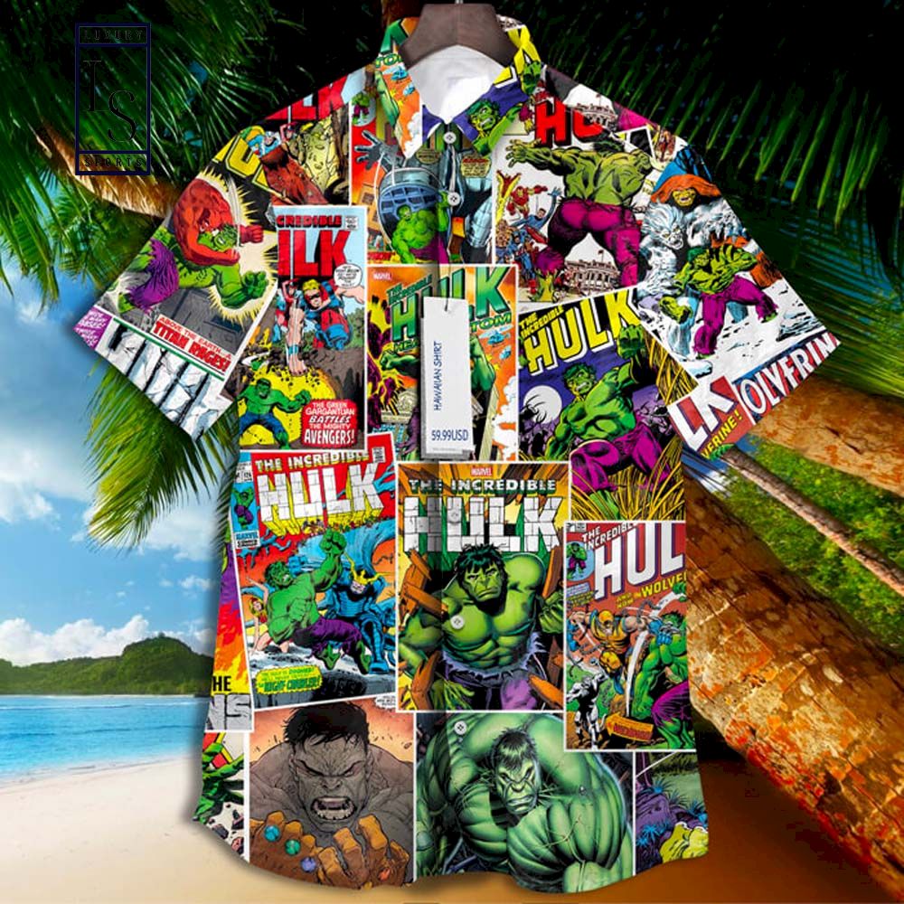 Hulk Marvel Comics Hawaiian Shirt