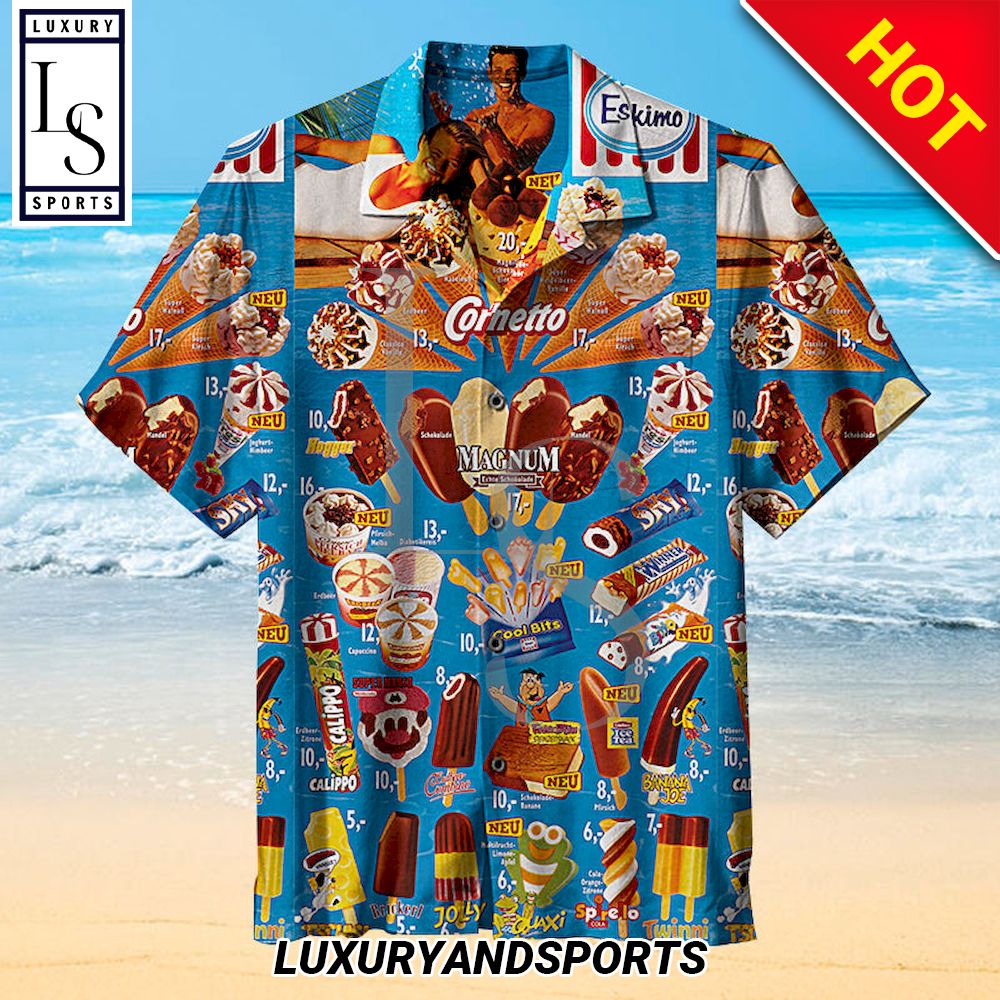 Ice Creams In Summer Hawaiian Shirt