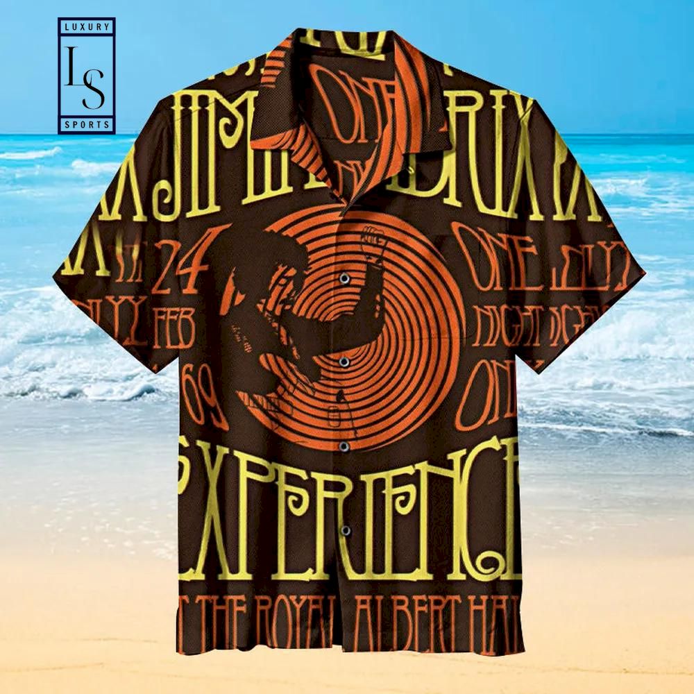 Jimi Hendrix Poster Concert Hawaiian Shirt