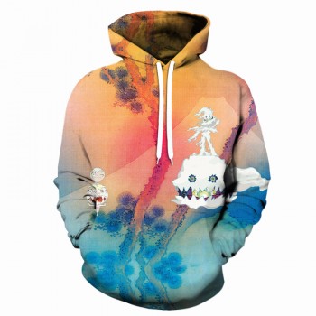 KANYE WEST AND KID CUDI KIDS SEE GHOST 3D HOODIE