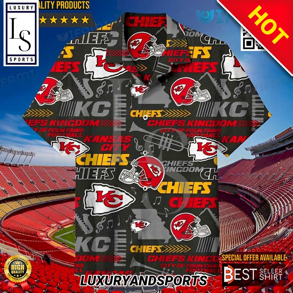 Kansas City Chiefs Kingdom Football Helmet Hawaii Shirt