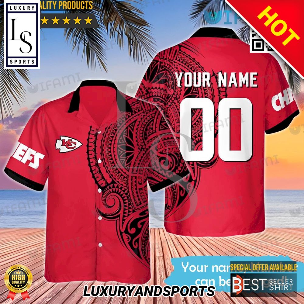 Kansas City Chiefs Polynesian Personalized Hawaii Shirt
