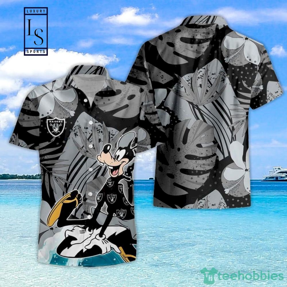 Las Vegas Raiders Goofy Hawaiian Shirt