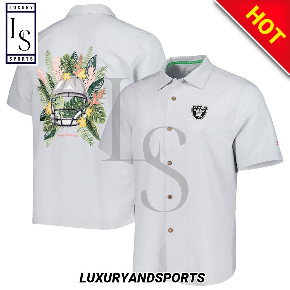 Las Vegas Raiders Print Swordfish Hawaiian Shirt