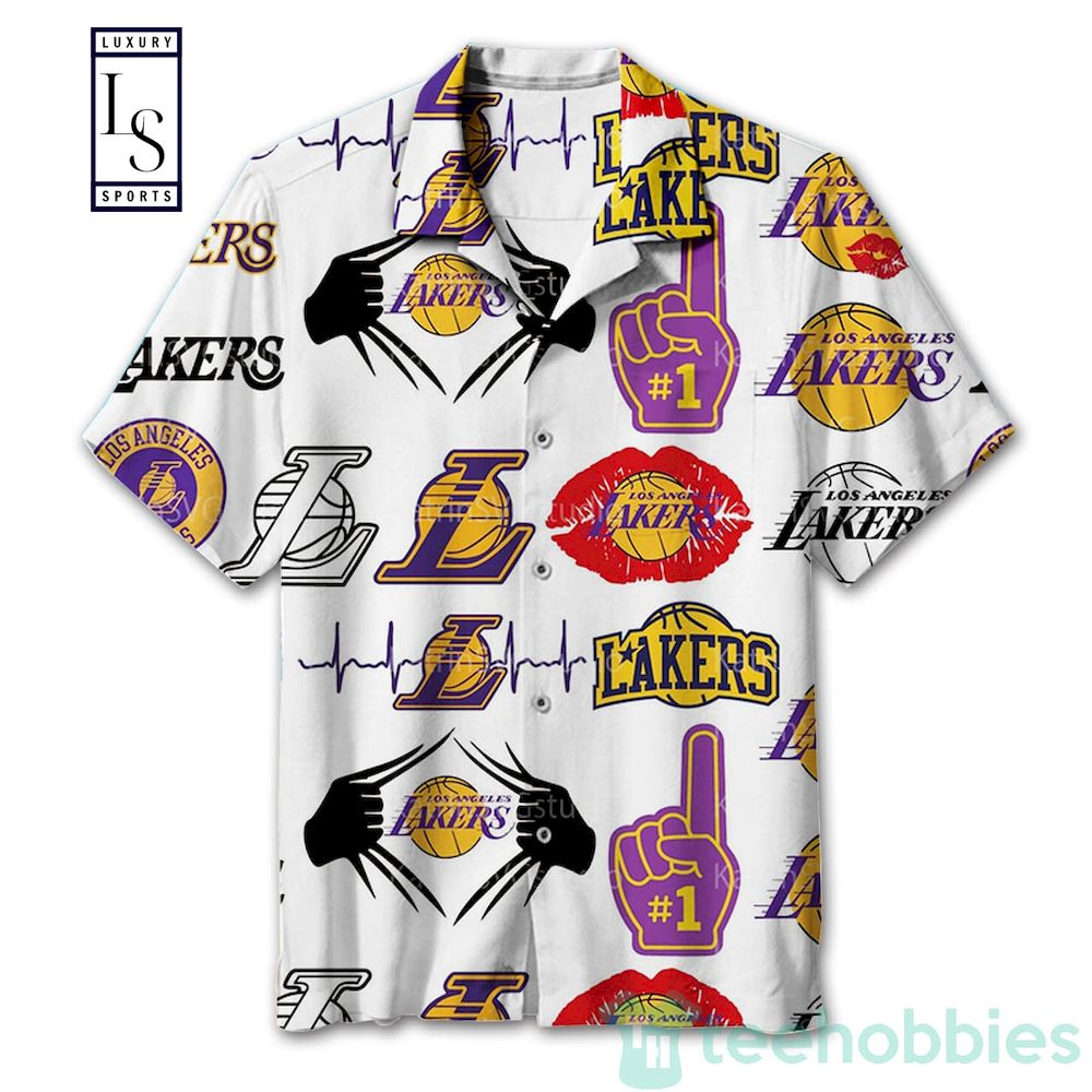 Los Angeles Lakers Logo Hawaiian Shirt