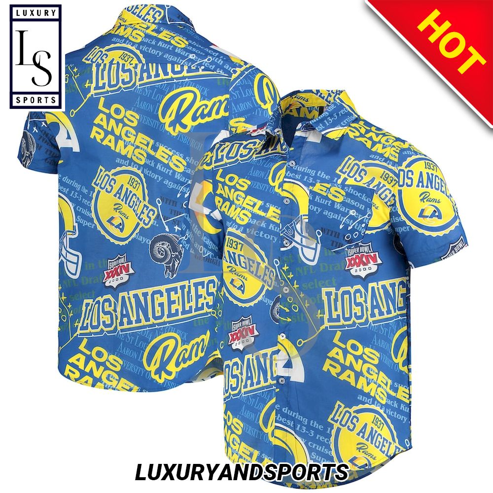 Los Angeles Rams Super Bowl Hawaiian Shirt