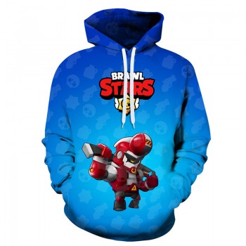 MECHA BULL BRAWL STARS 3D HOODIE