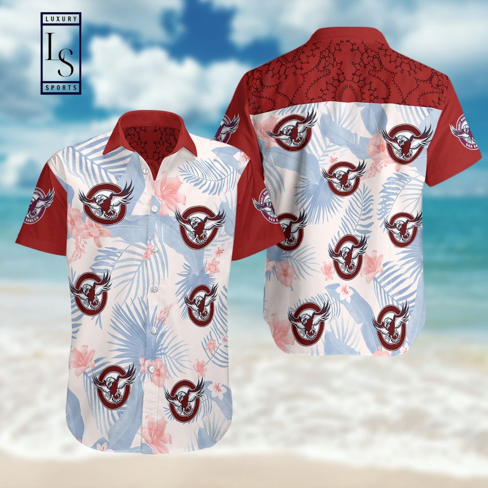Manly Warringah Sea Eagles Summer Hawaiian Shirt