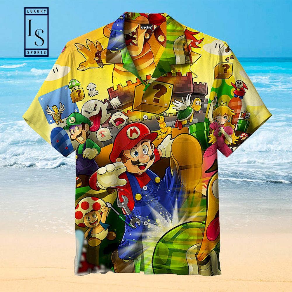 Mario Goal Hawaiian Shirt