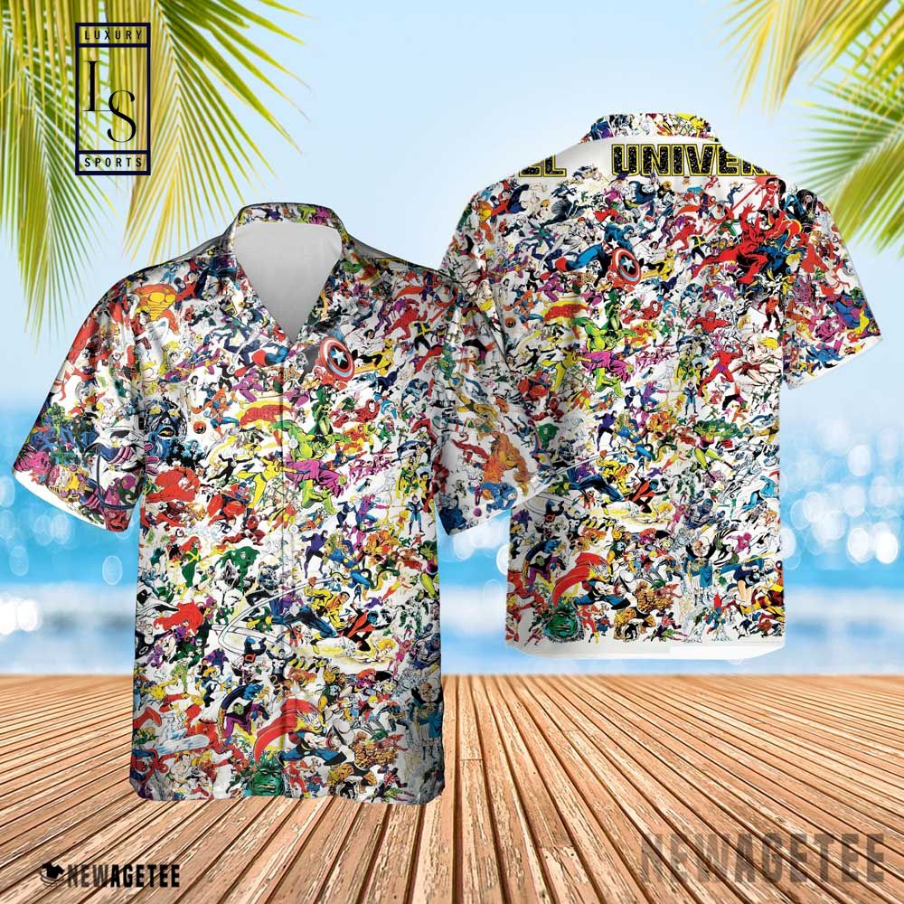 Marvel Universe Promotional Poster Hawaiian Shirt