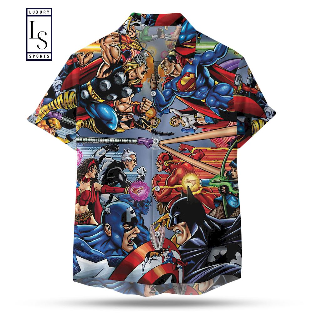 Marvel vs DC Comics Hawaiian Shirt