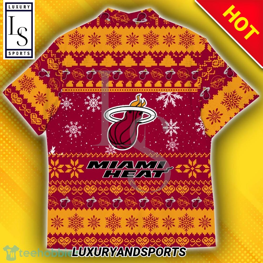 Miami Heat Baby Yoda Star Wars Christmas Hawaiian Shirt