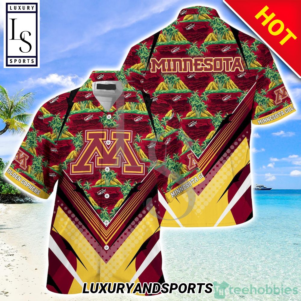Minnesota Golden Gophers Summer Hawaiian Shirt And Short
