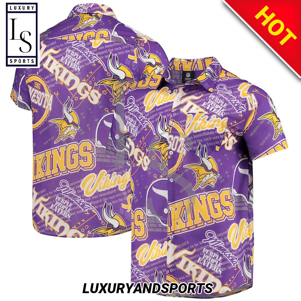 Minnesota Vikings Purple People Eaters Hawaiian Shirt