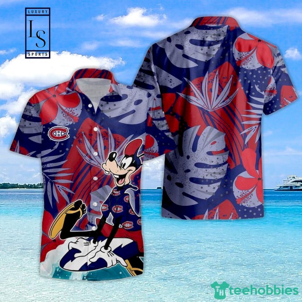 Montreal Canadiens Goofy Hawaiian Shirt