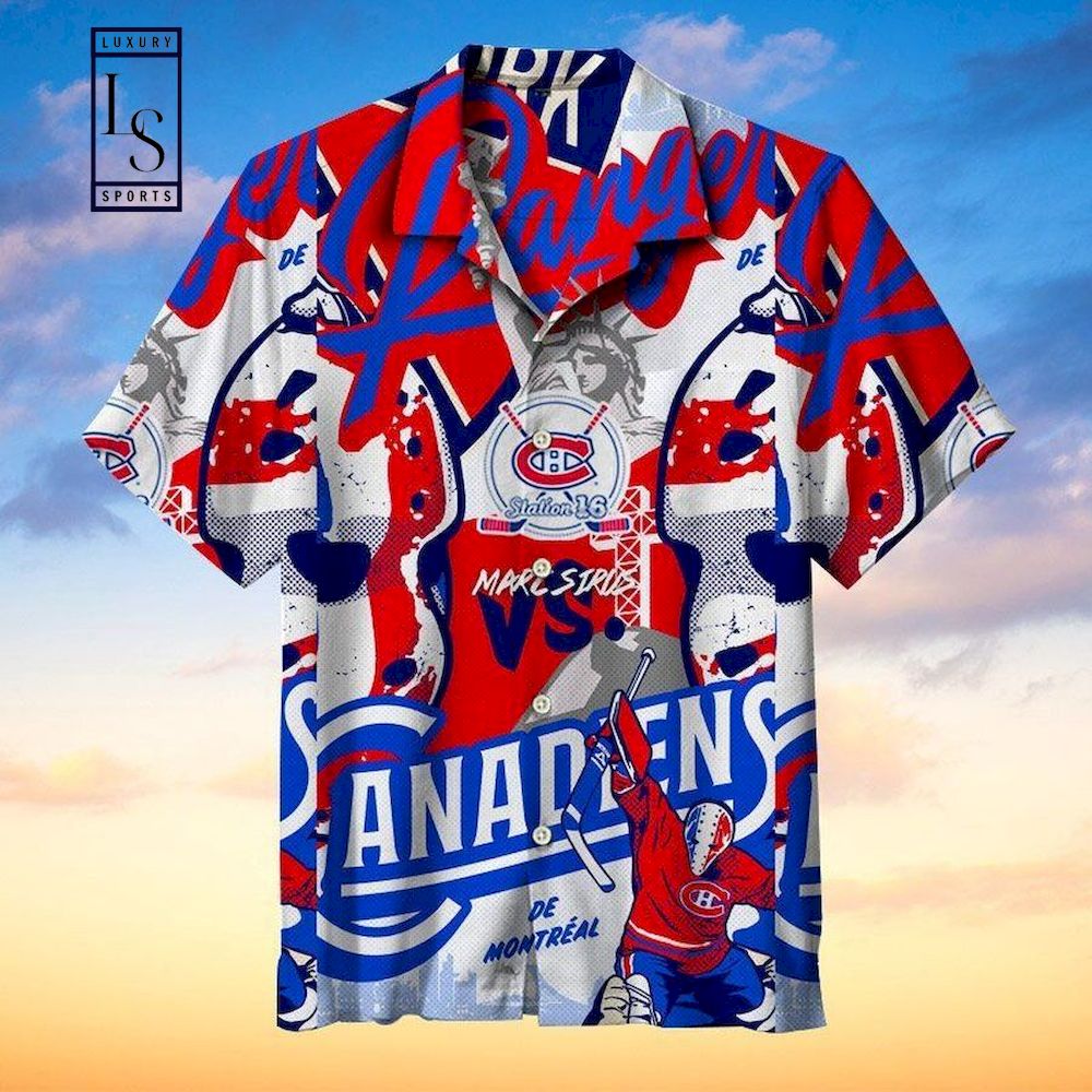 Montreal Canadiens NHL Graphic Print Hawaiian Shirt