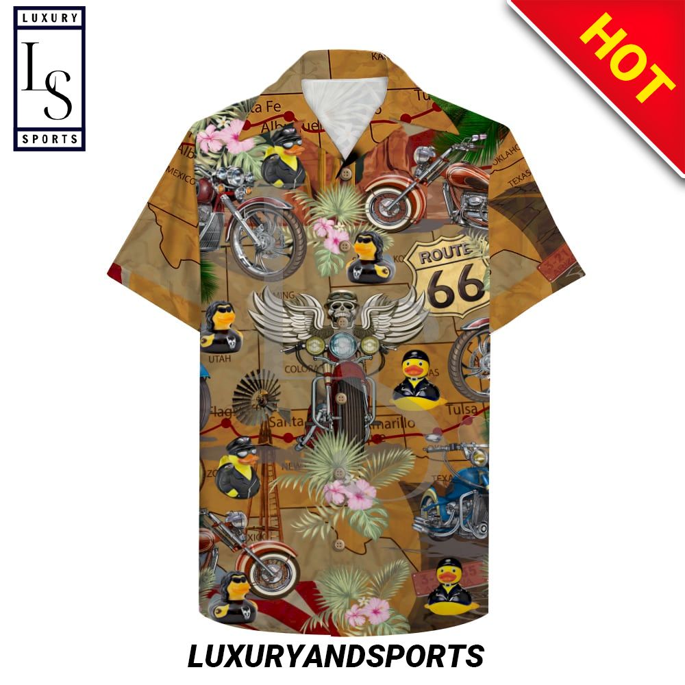 Motorcycle Rubber Duckie Hawaiian