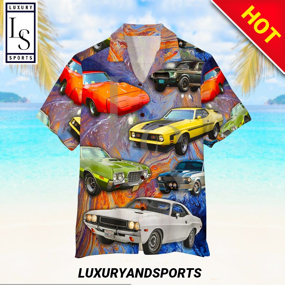 Muscle Car Hawaiian Shirt