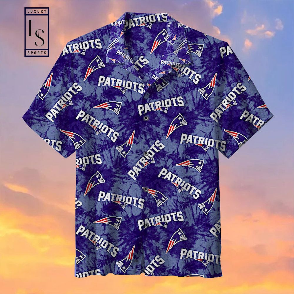 New England Patriots Logo 3D Hawaiian Shirt