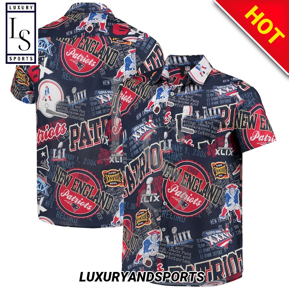 New England Patriots Super Bowl Hawaiian Shirt