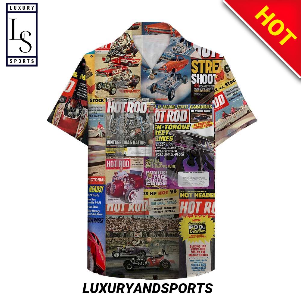 New Hot Rod Magazine Hawaiian Shirt