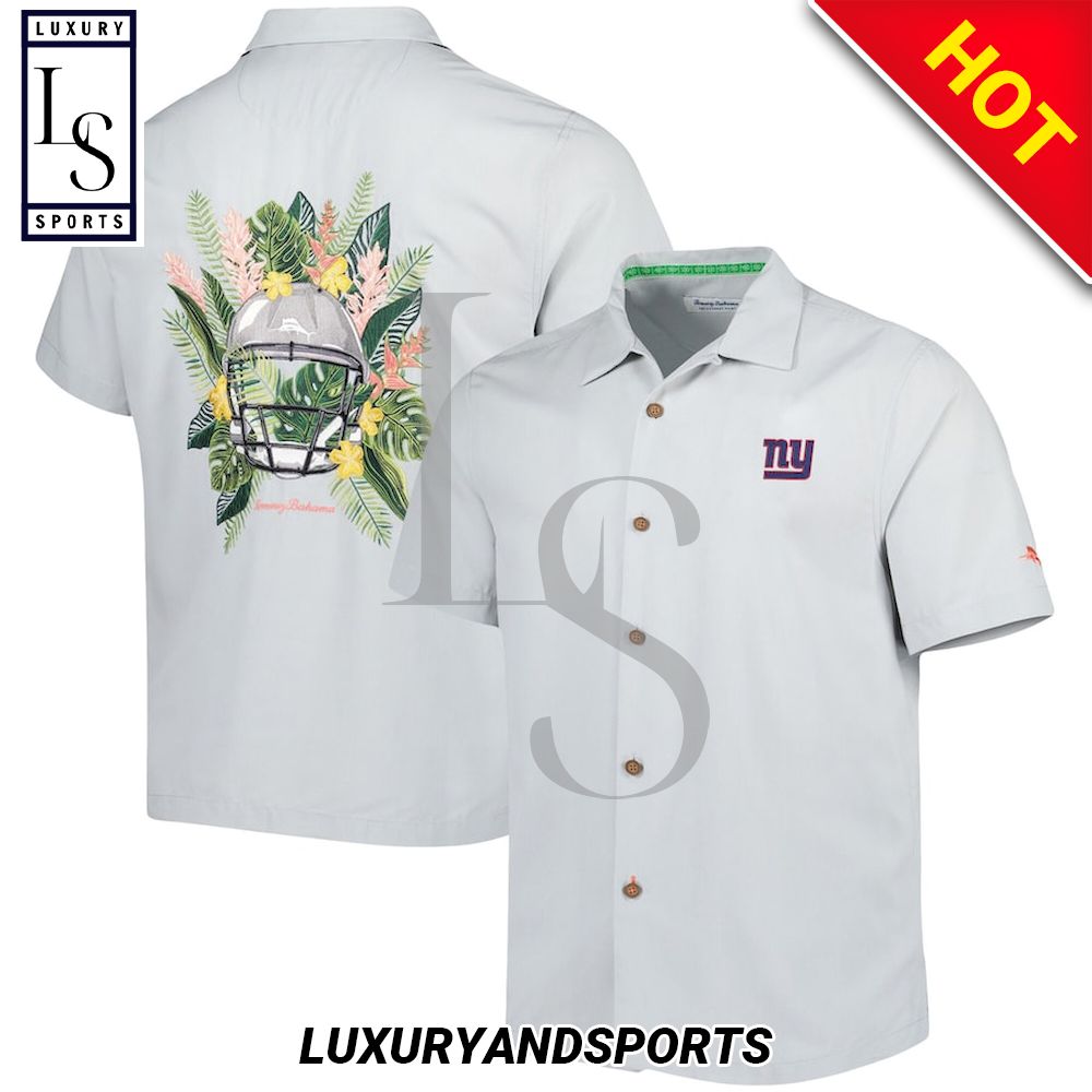 New York Giants Print Swordfish Hawaiian Shirt