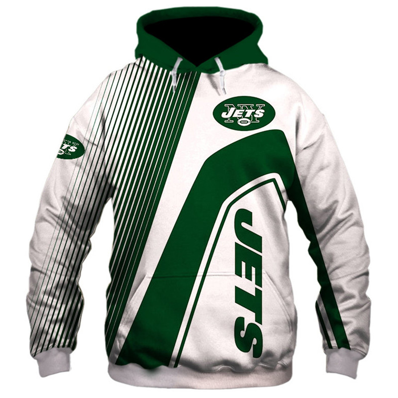 New York Jets 3D Zip Hoodie cheap Sweatshirt Pullover NFL