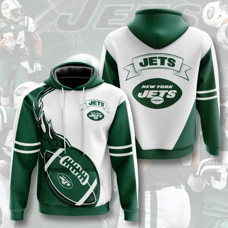 New York Jets Hoodie Flame Balls graphic gift for fans